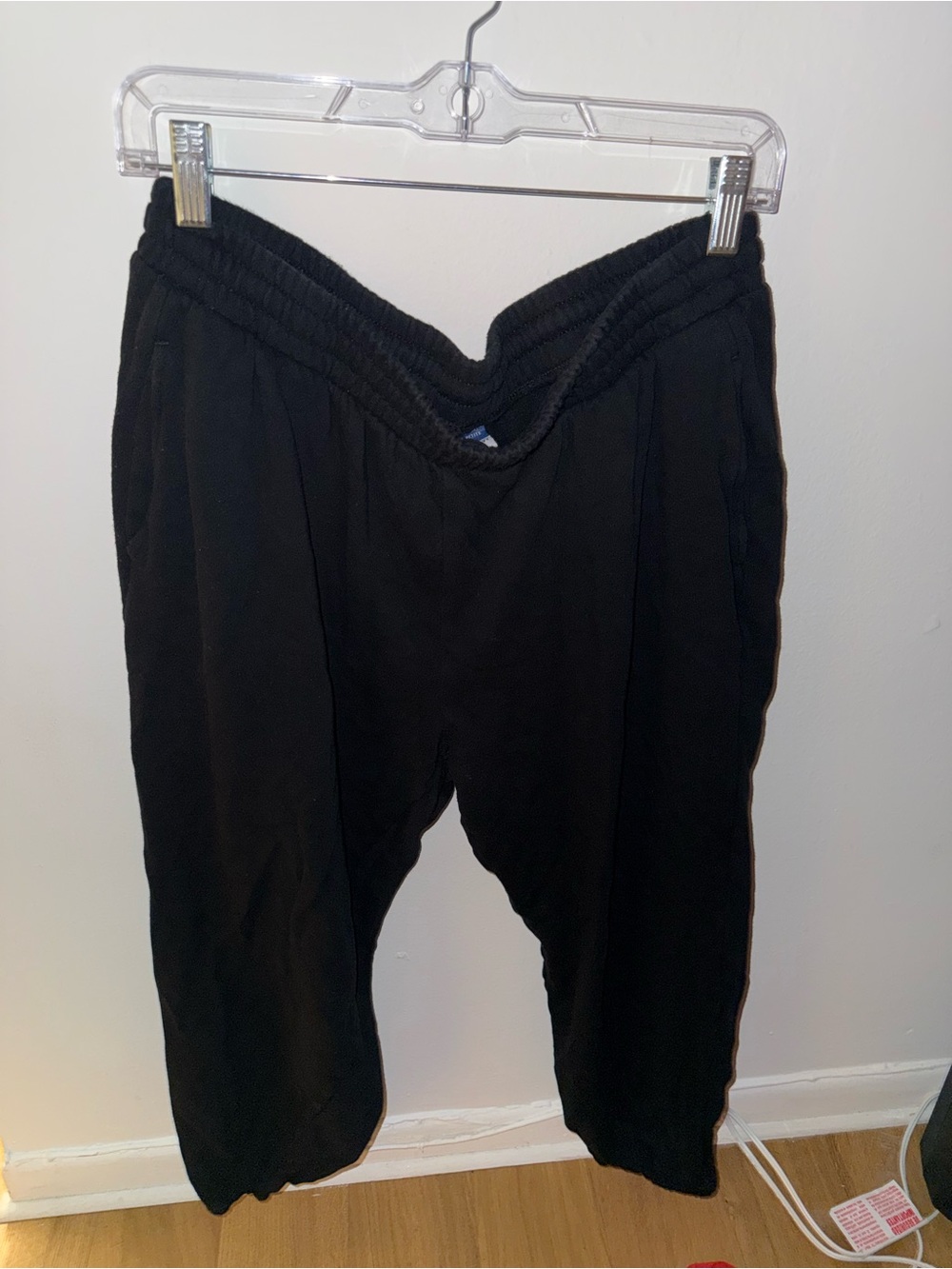 Old Navy Black Womens Petite Joggers with Elastic Waist